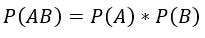 Если события А и В – независимые, то вероятность произведения этих событий