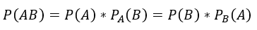 Если события А и В – зависимые, то вероятность произведения этих событий