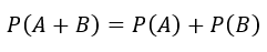 Если события А и В – несовместные, то вероятность суммы этих событий равна