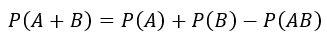 Если события А и В – совместные, то вероятность суммы этих событий равна